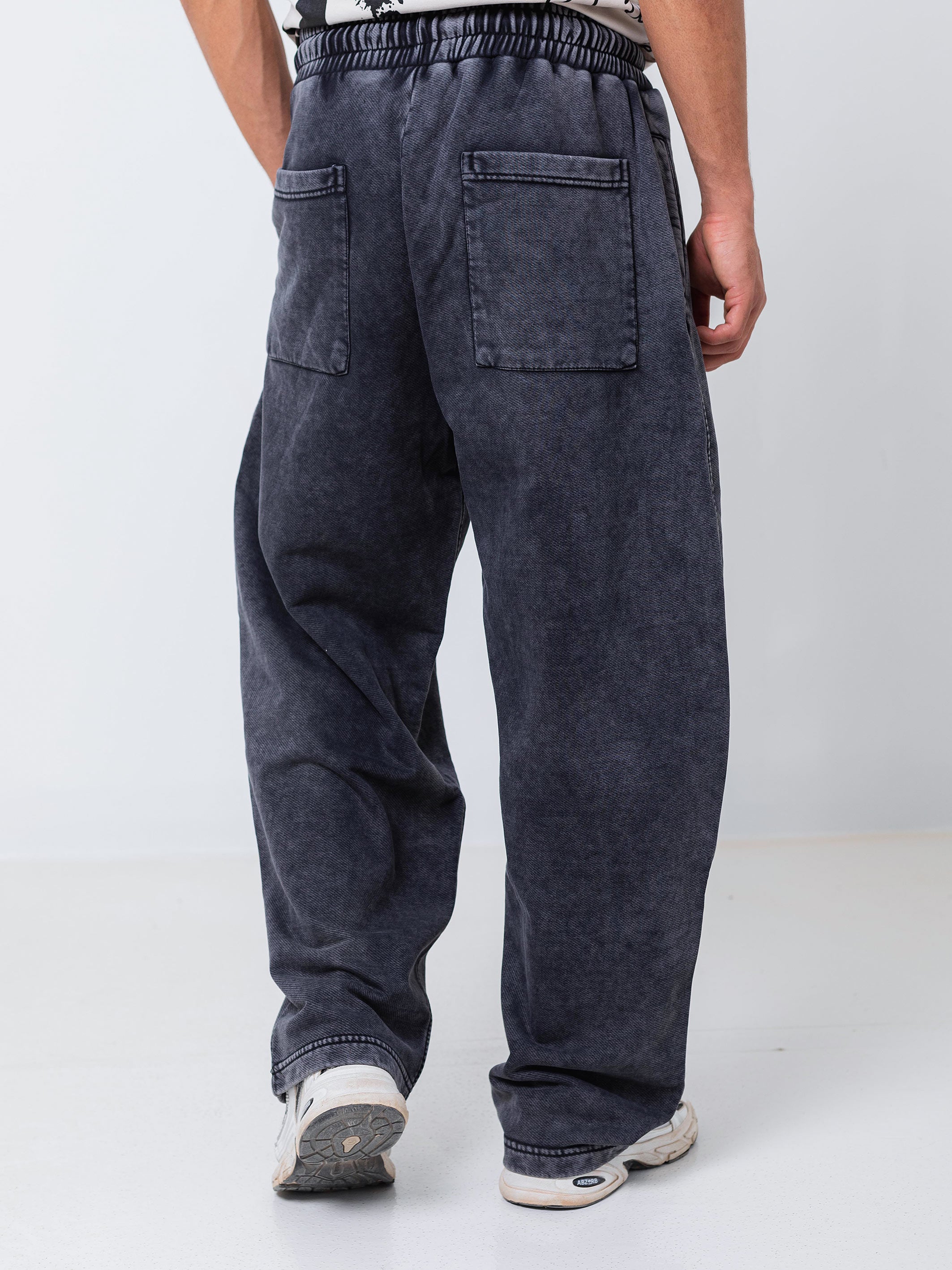 Ballon Fit Sweatpant-Washed - Dark Grey