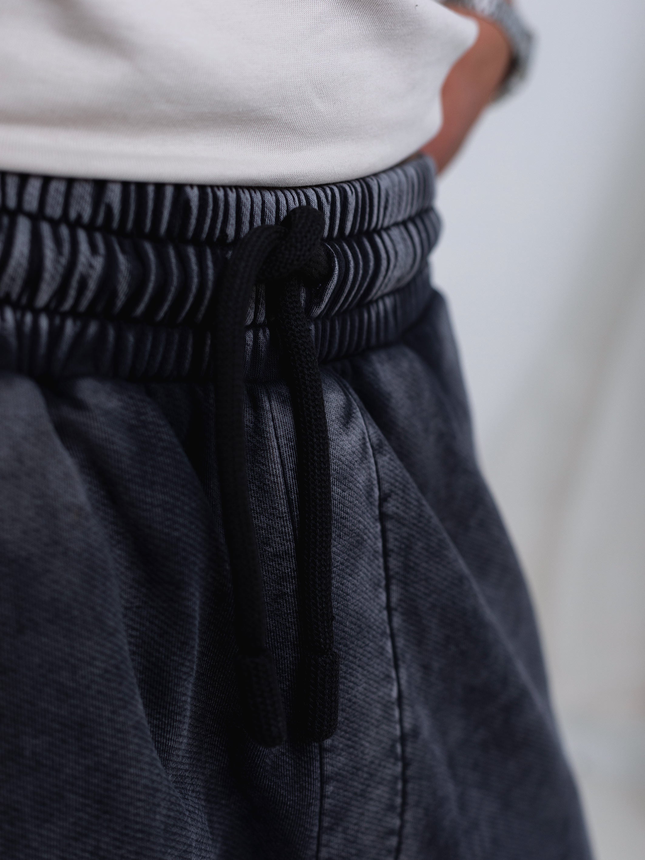 Ballon Fit Sweatpant-Washed - Dark Grey