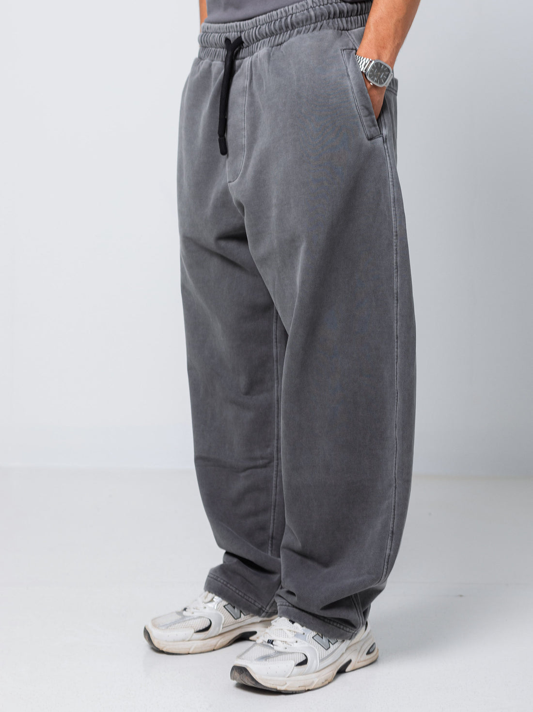 Ballon Fit Sweatpant-Washed - Grey