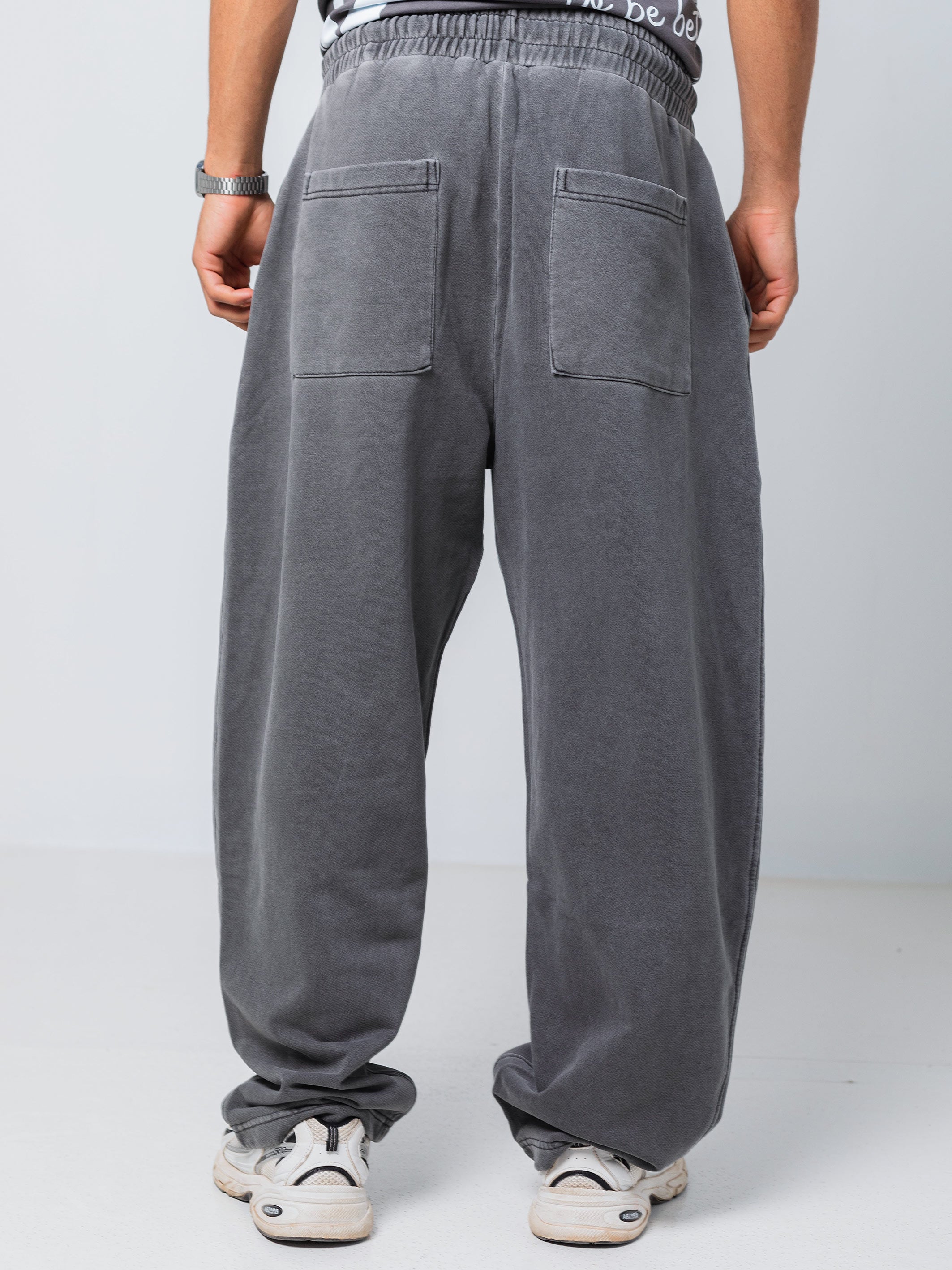 Ballon Fit Sweatpant-Washed - Grey