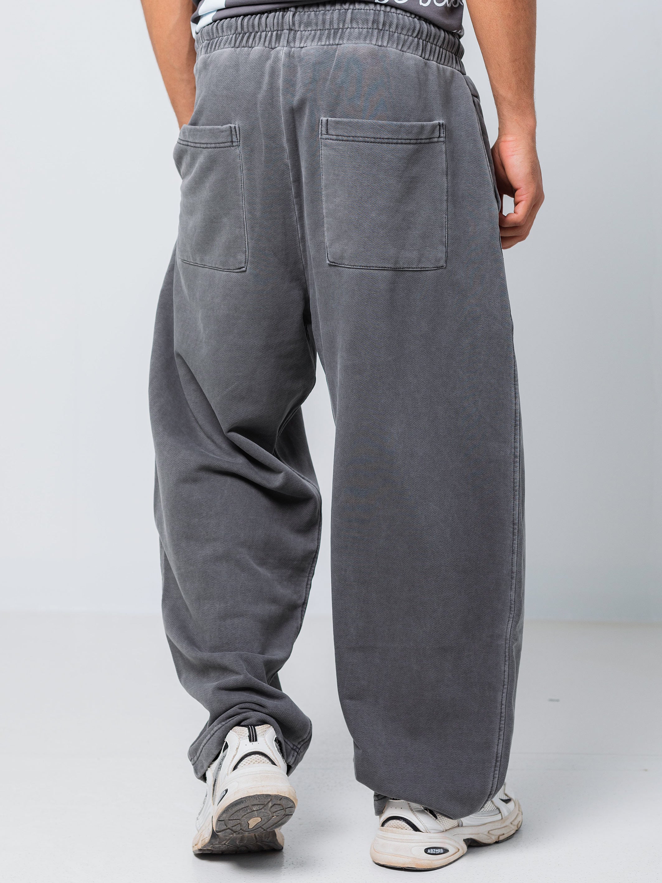 Ballon Fit Sweatpant-Washed - Grey