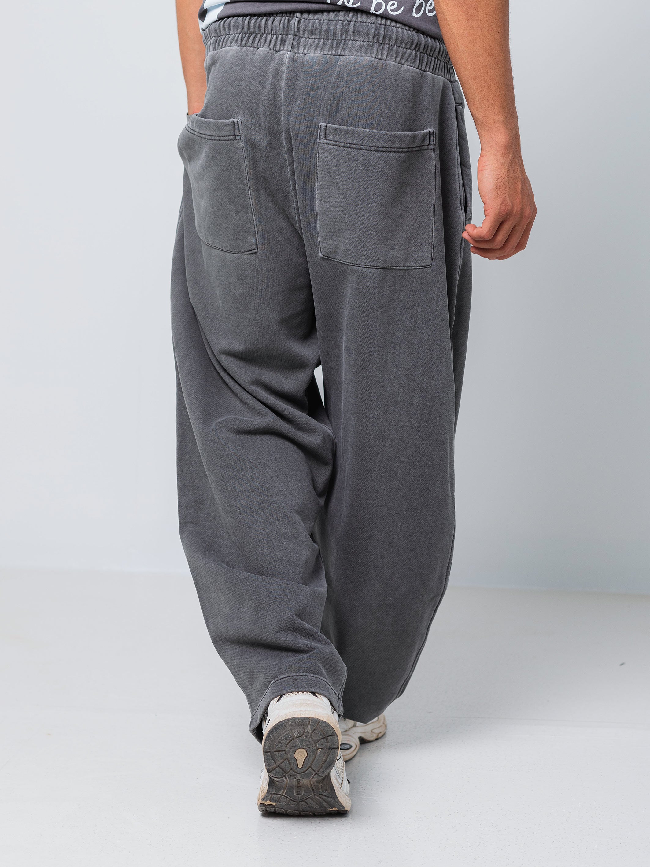 Ballon Fit Sweatpant-Washed - Grey