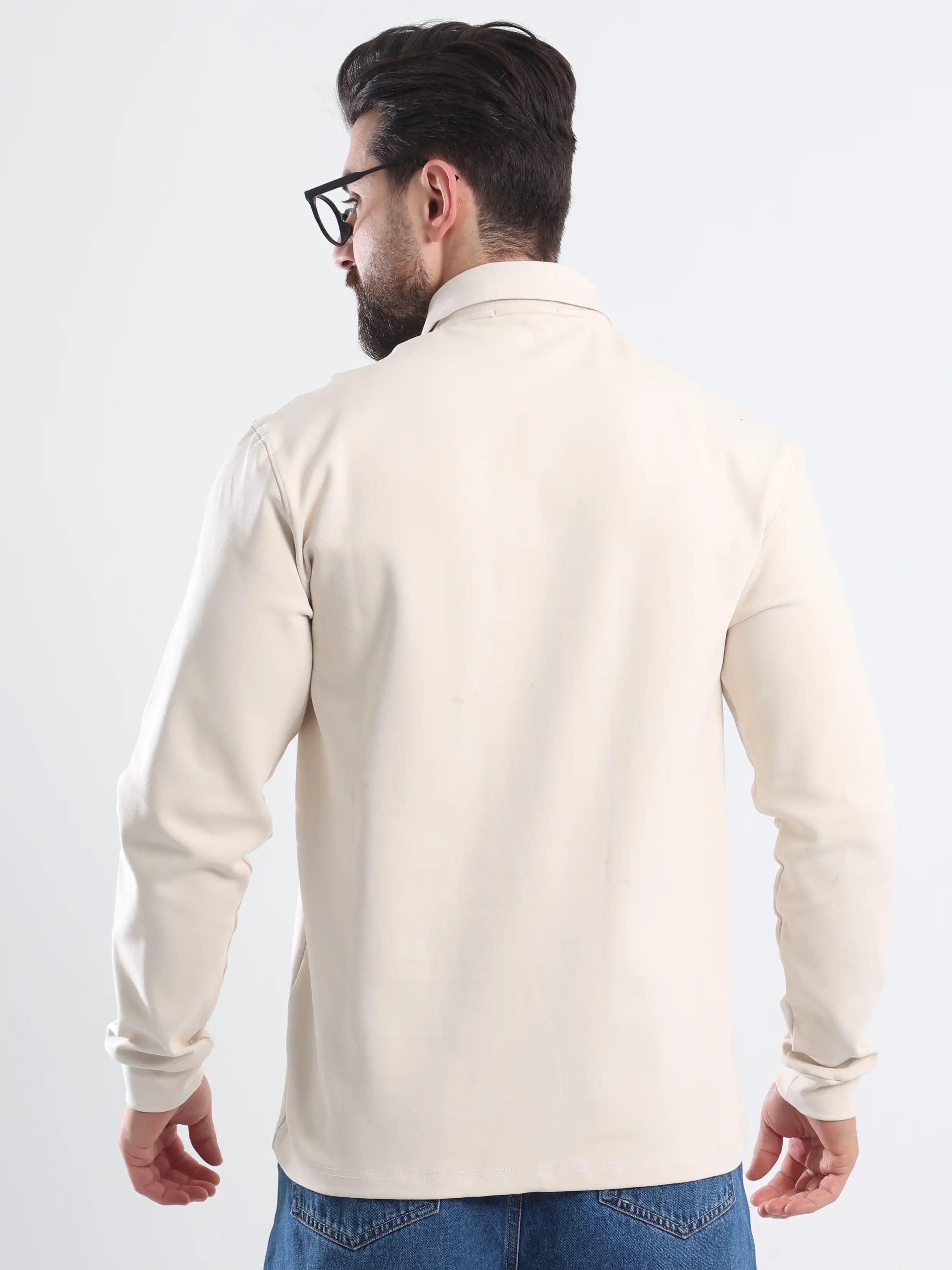 Polo Tee Relaxed fit Long sleeves - Beige