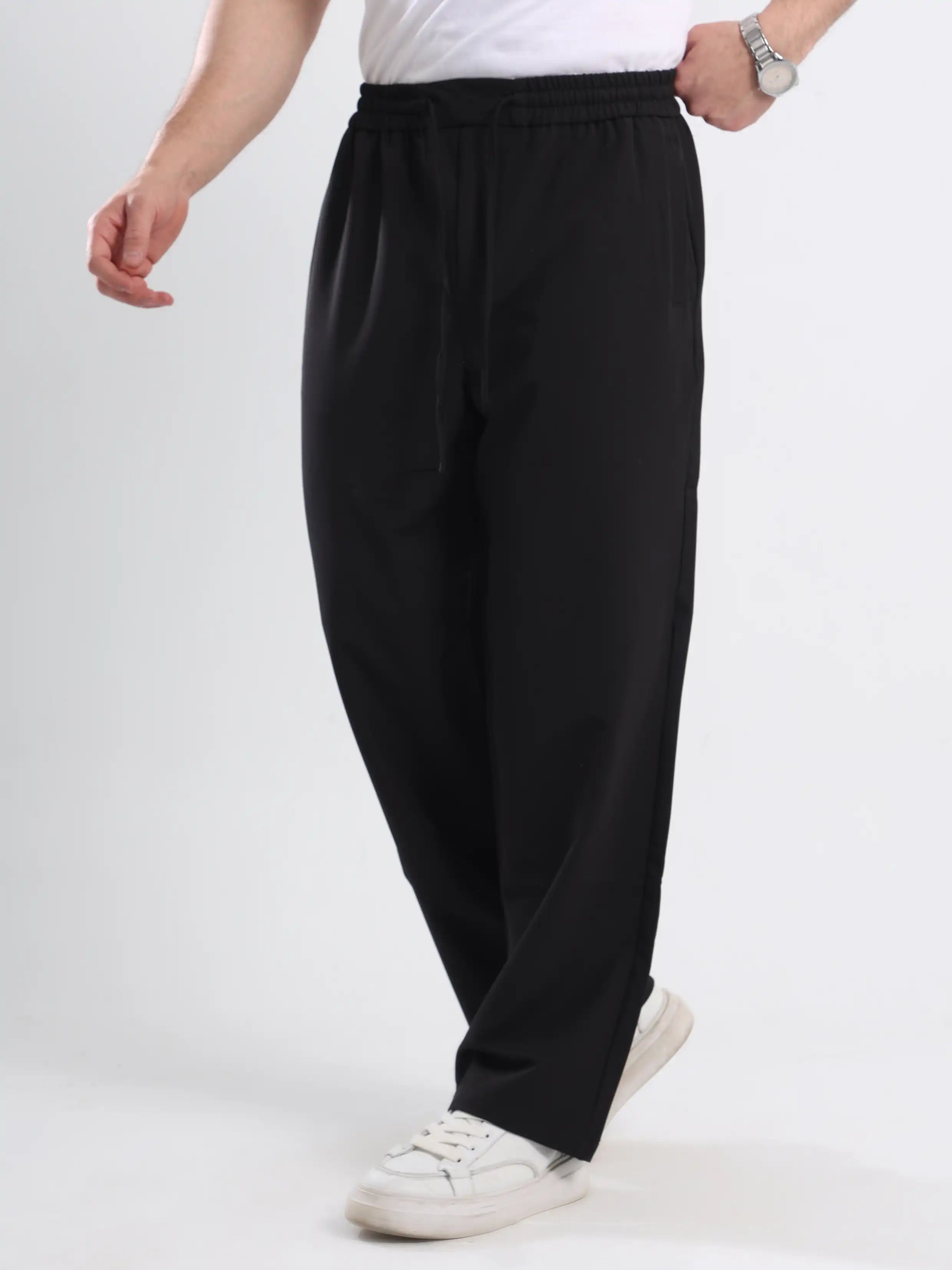 Baggy Fit Trouser - Black