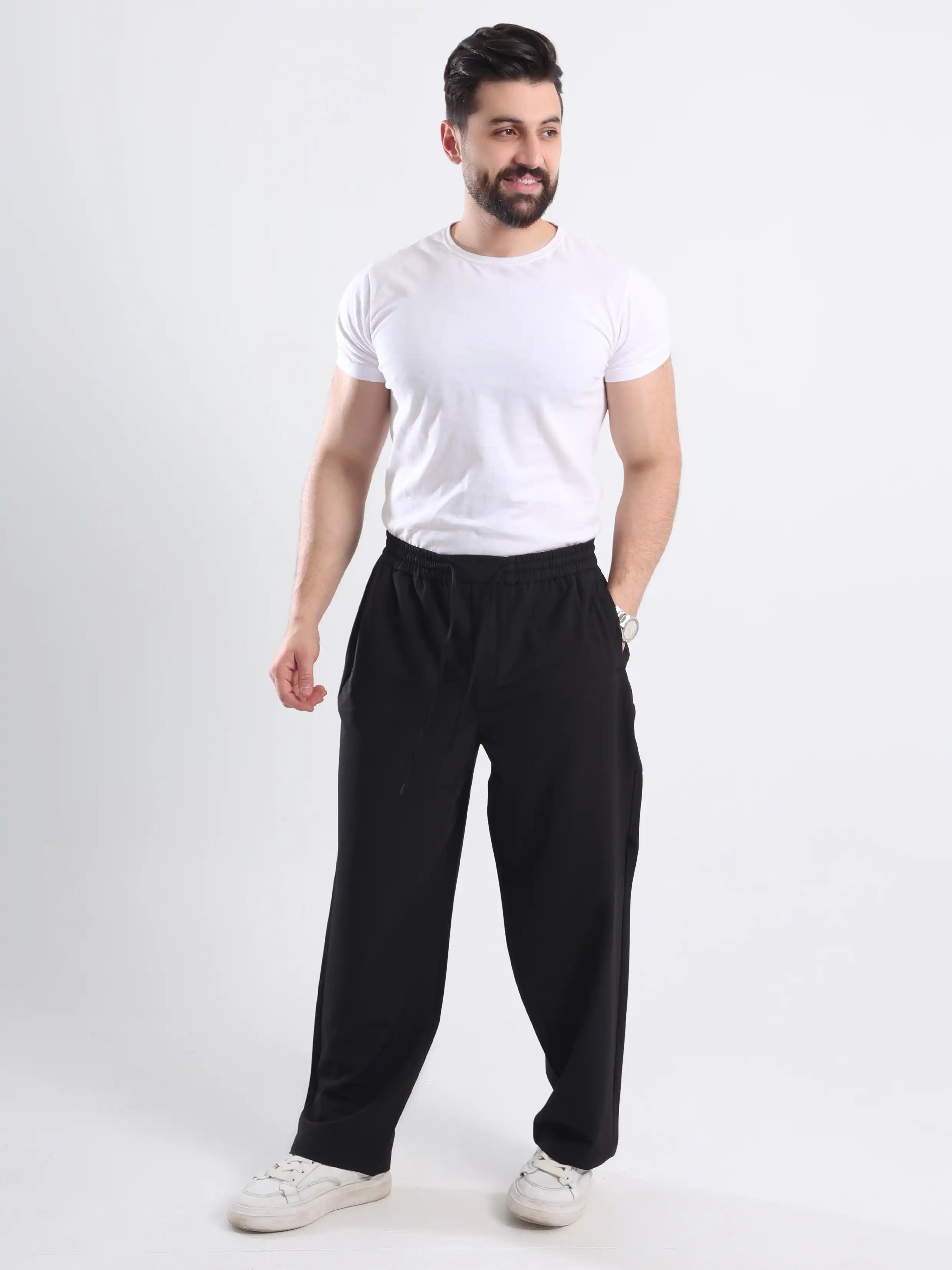 Baggy Fit Trouser - Black