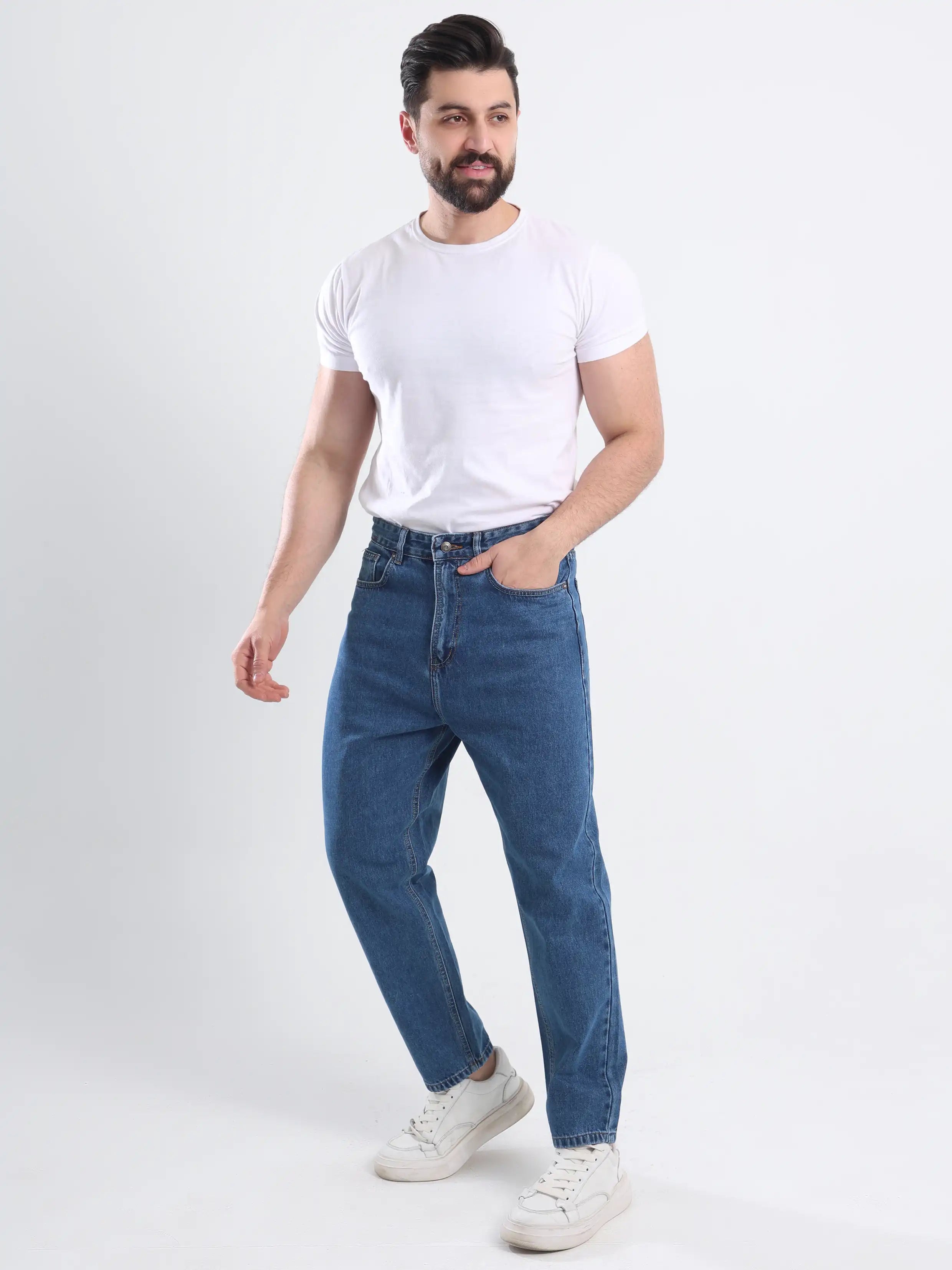 Tapered fit Jeans - Medium Blue