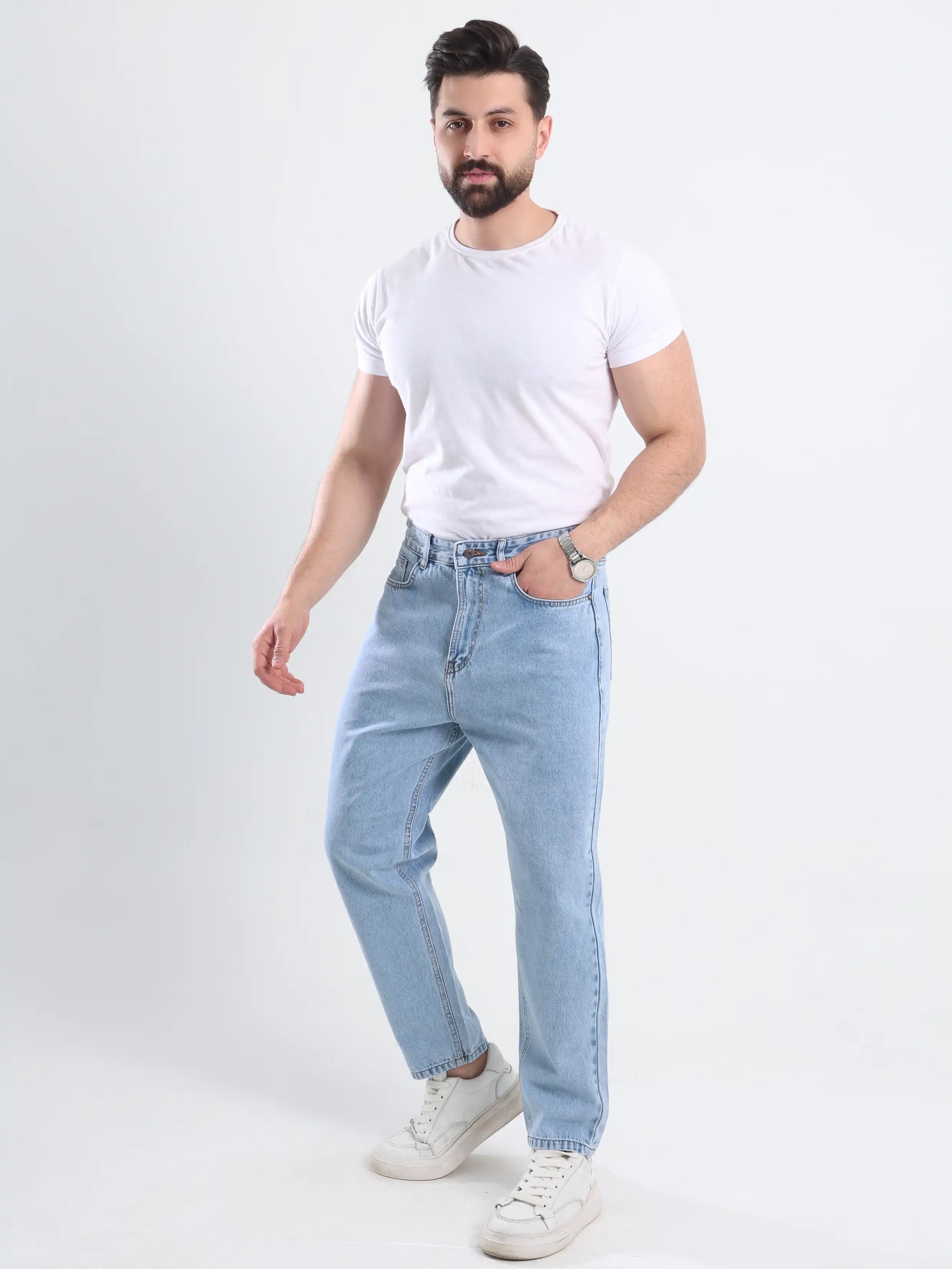 Tapered fit Jeans - Light Blue