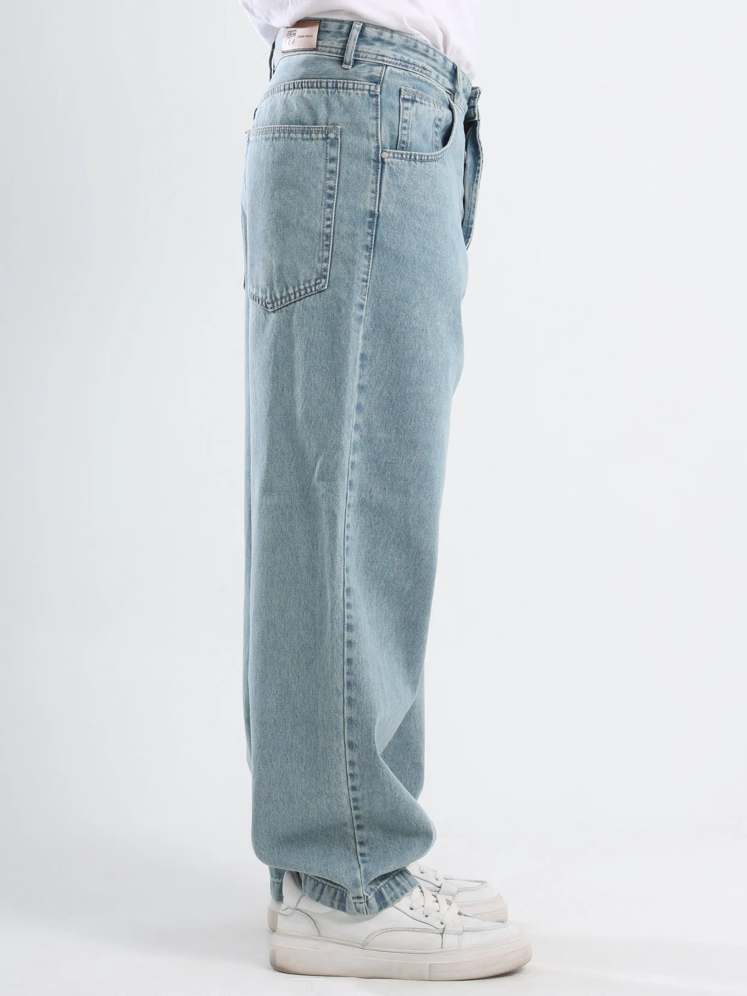 Wide leg Super Baggy Fit Jeans - Light Blue