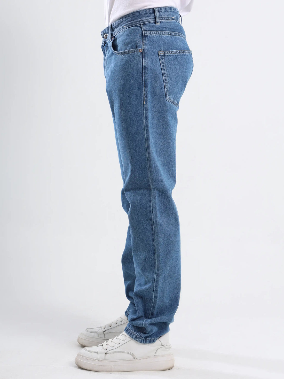 Straight Fit Jeans - Medium Blue