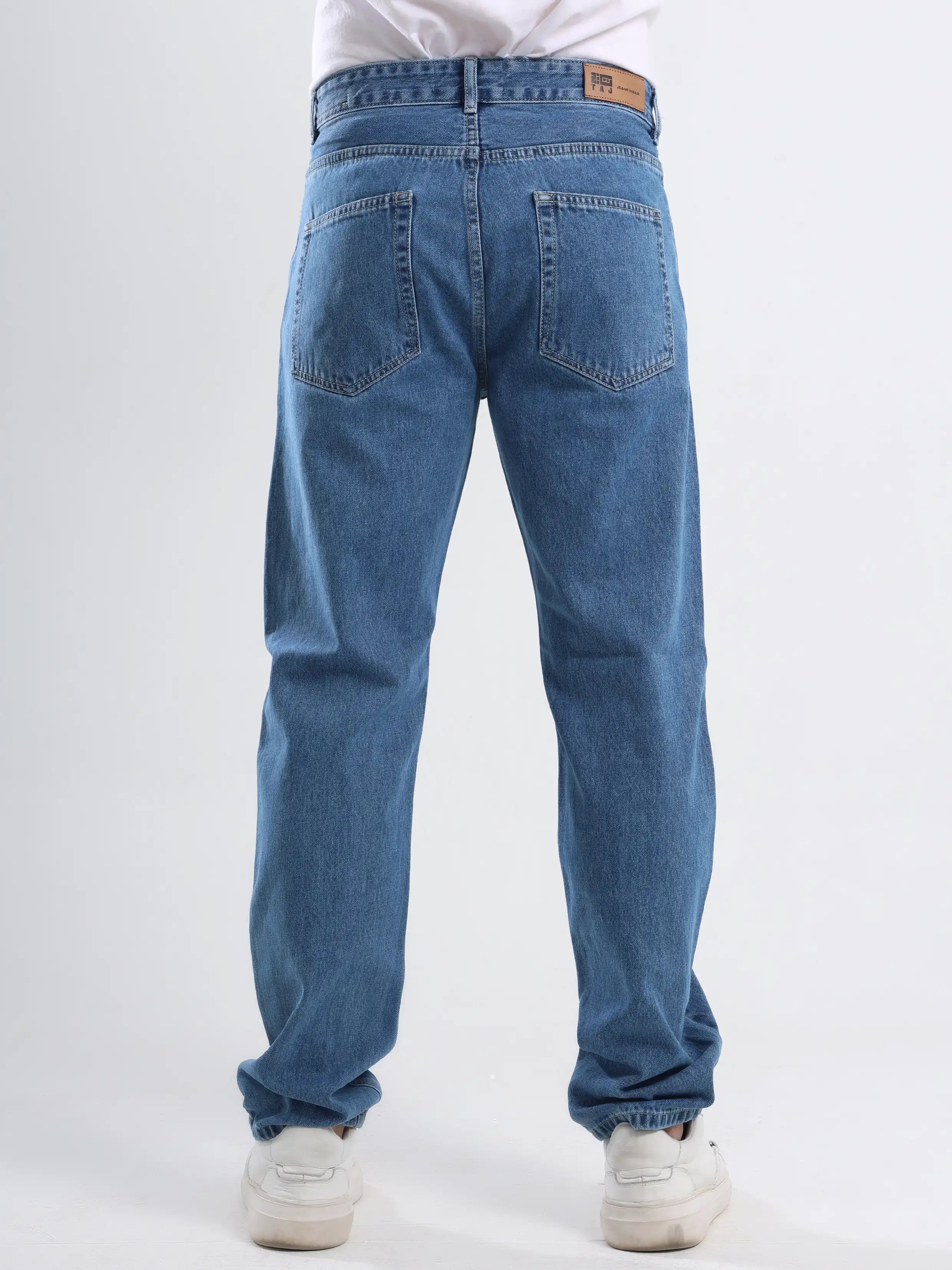 Straight Fit Jeans - Medium Blue