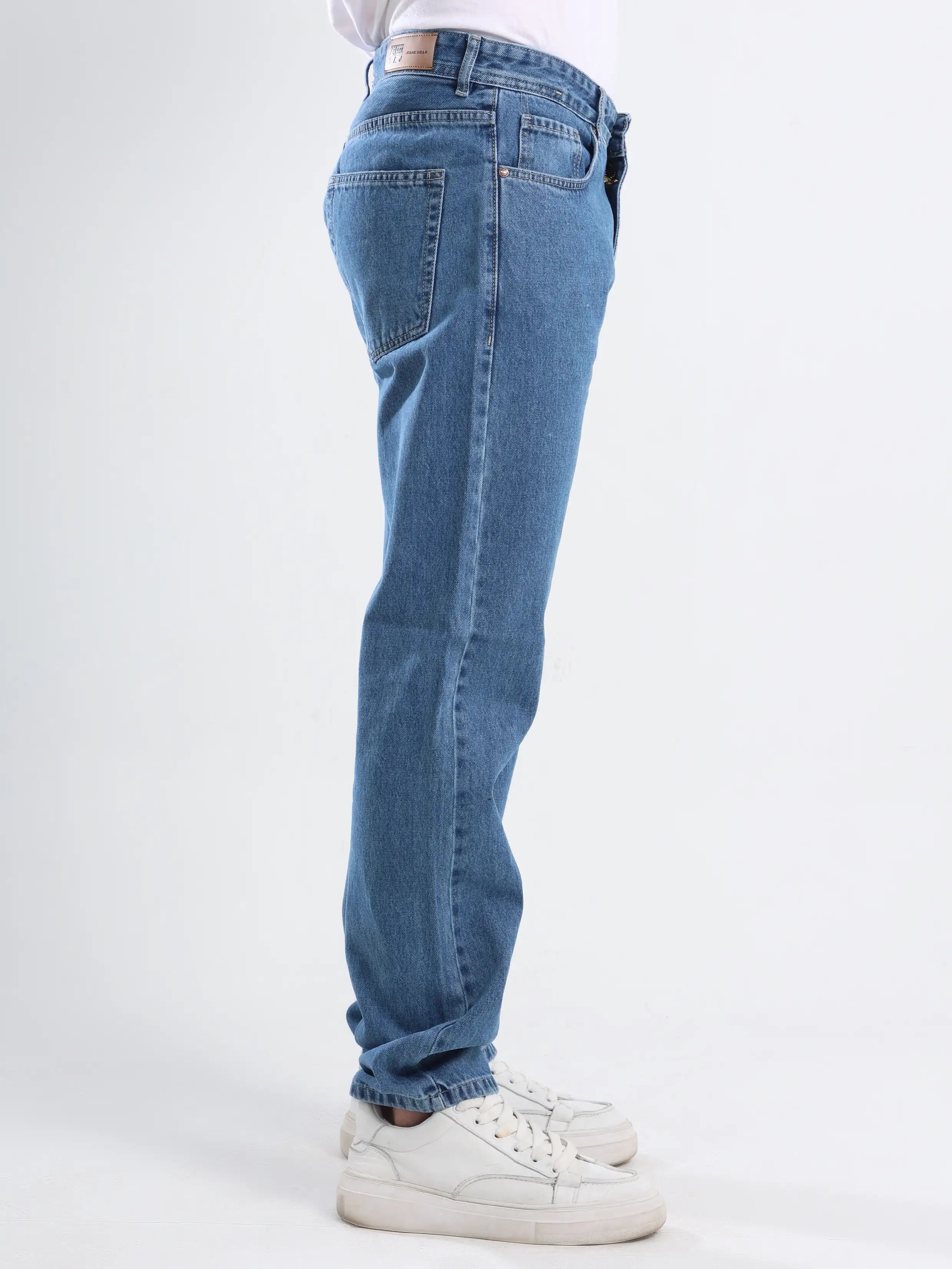 Straight Fit Jeans - Medium Blue