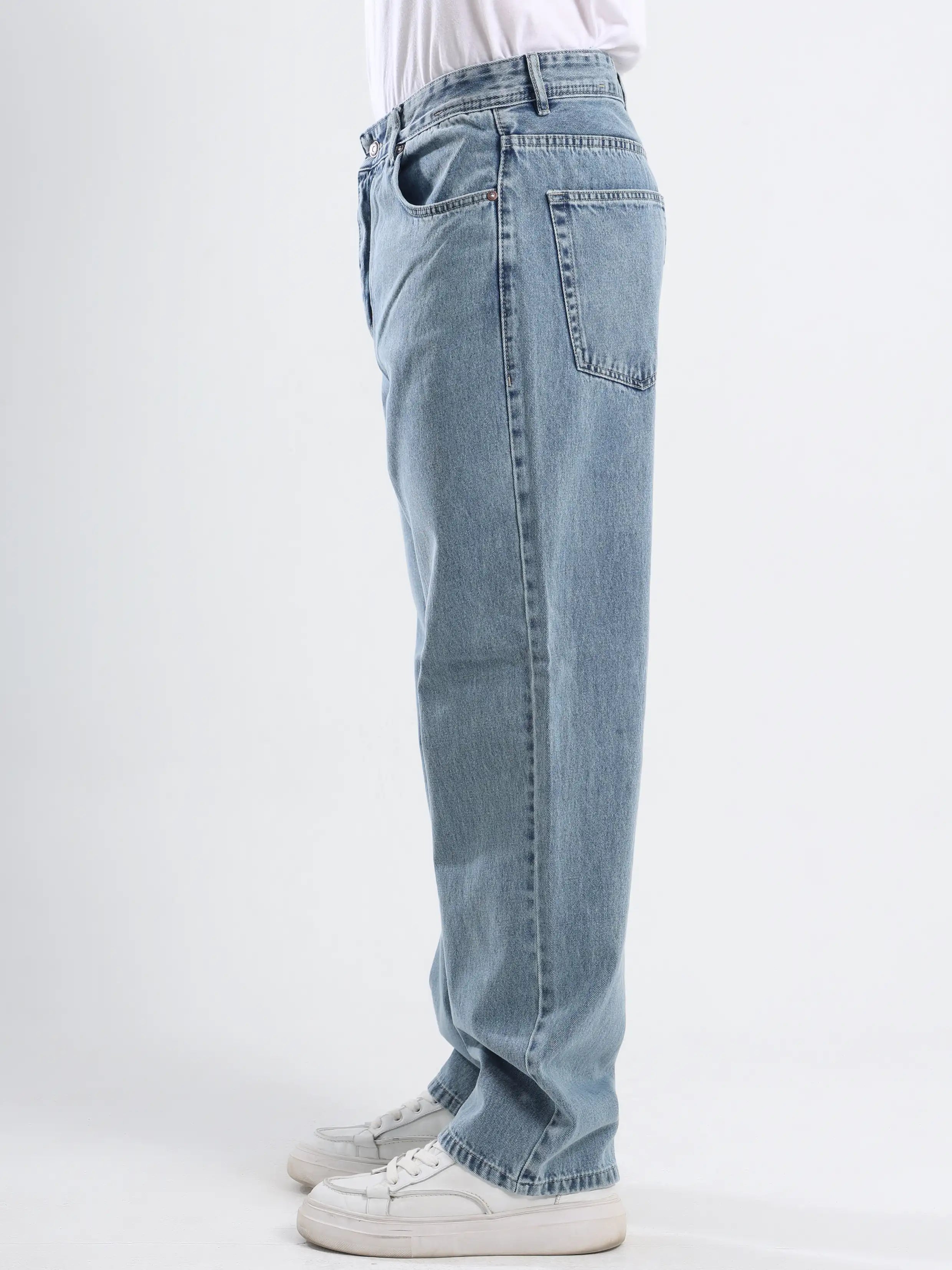 Baggy Fit Jeans - Medium Blue