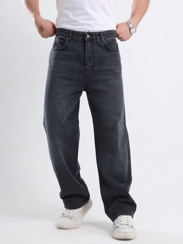 Baggy Fit Jeans - Dark Gray