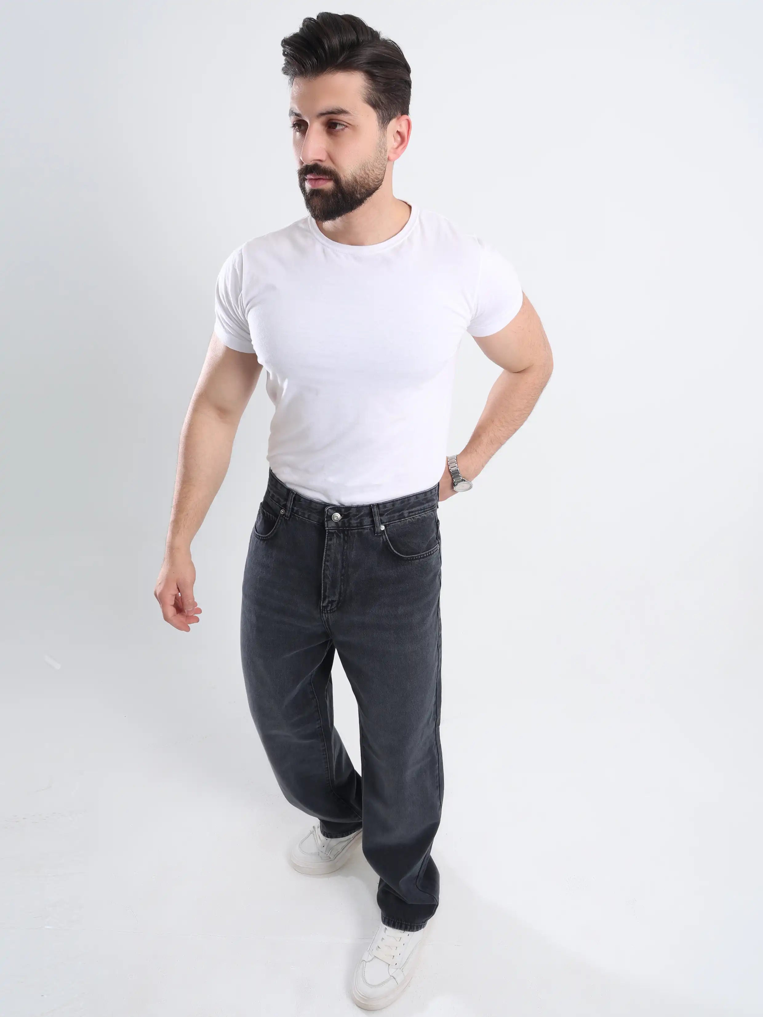 Baggy Fit Jeans - Dark Gray