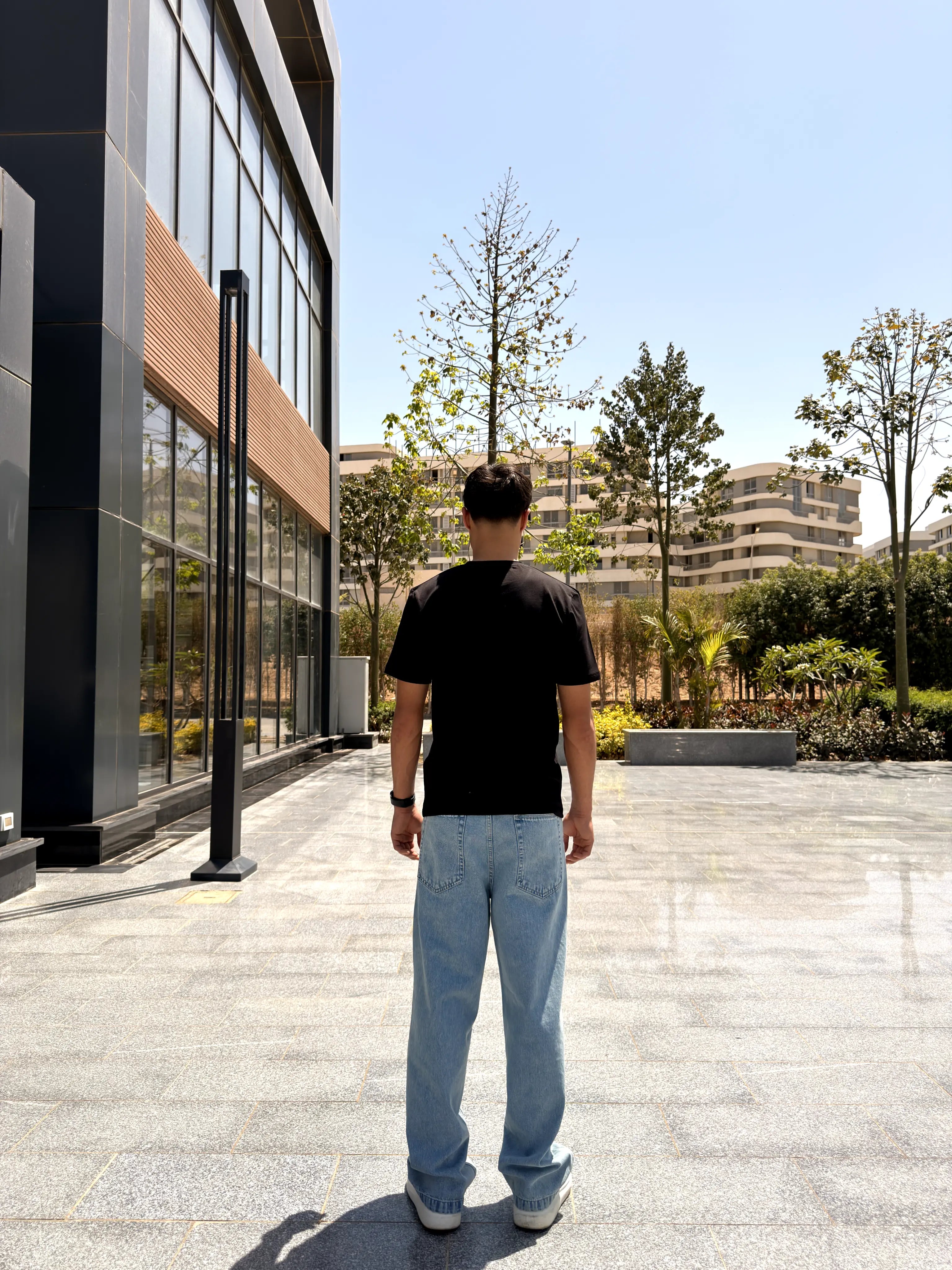 Under Shirt Slim Fit Short sleeve - Black