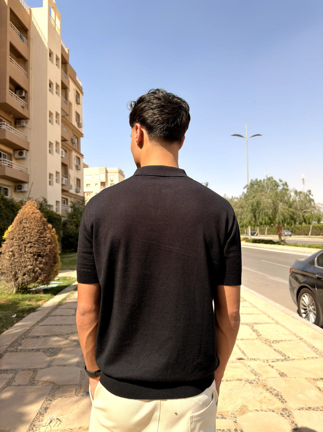 POLO SOFT KNIT REGULAR FIT - Black