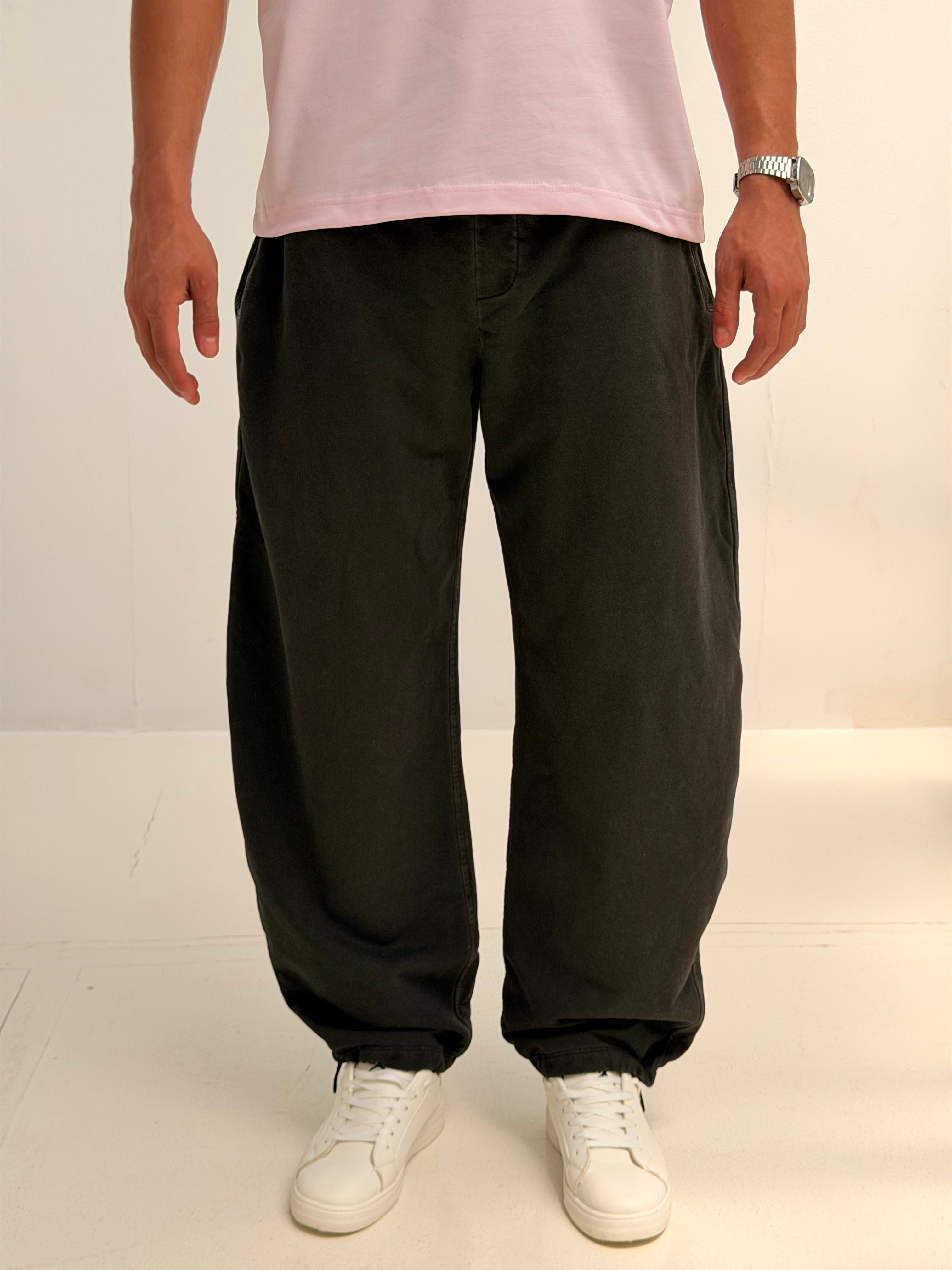 Ballon Fit Sweatpant-Washed - Dark Grey