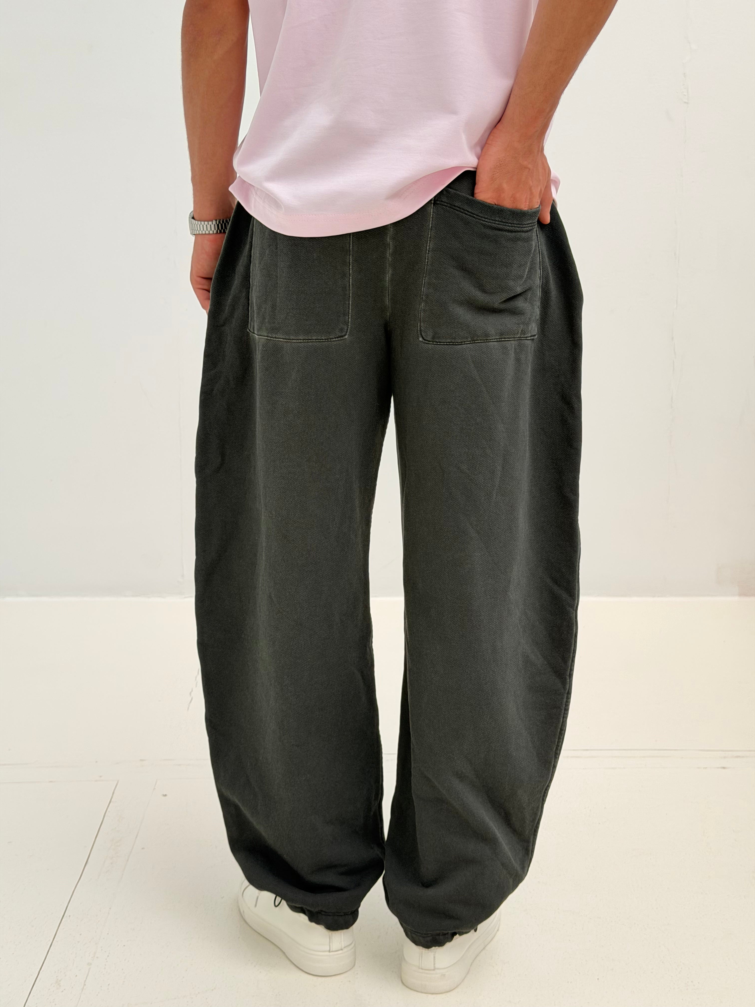 Ballon Fit Sweatpant-Washed - Dark Grey
