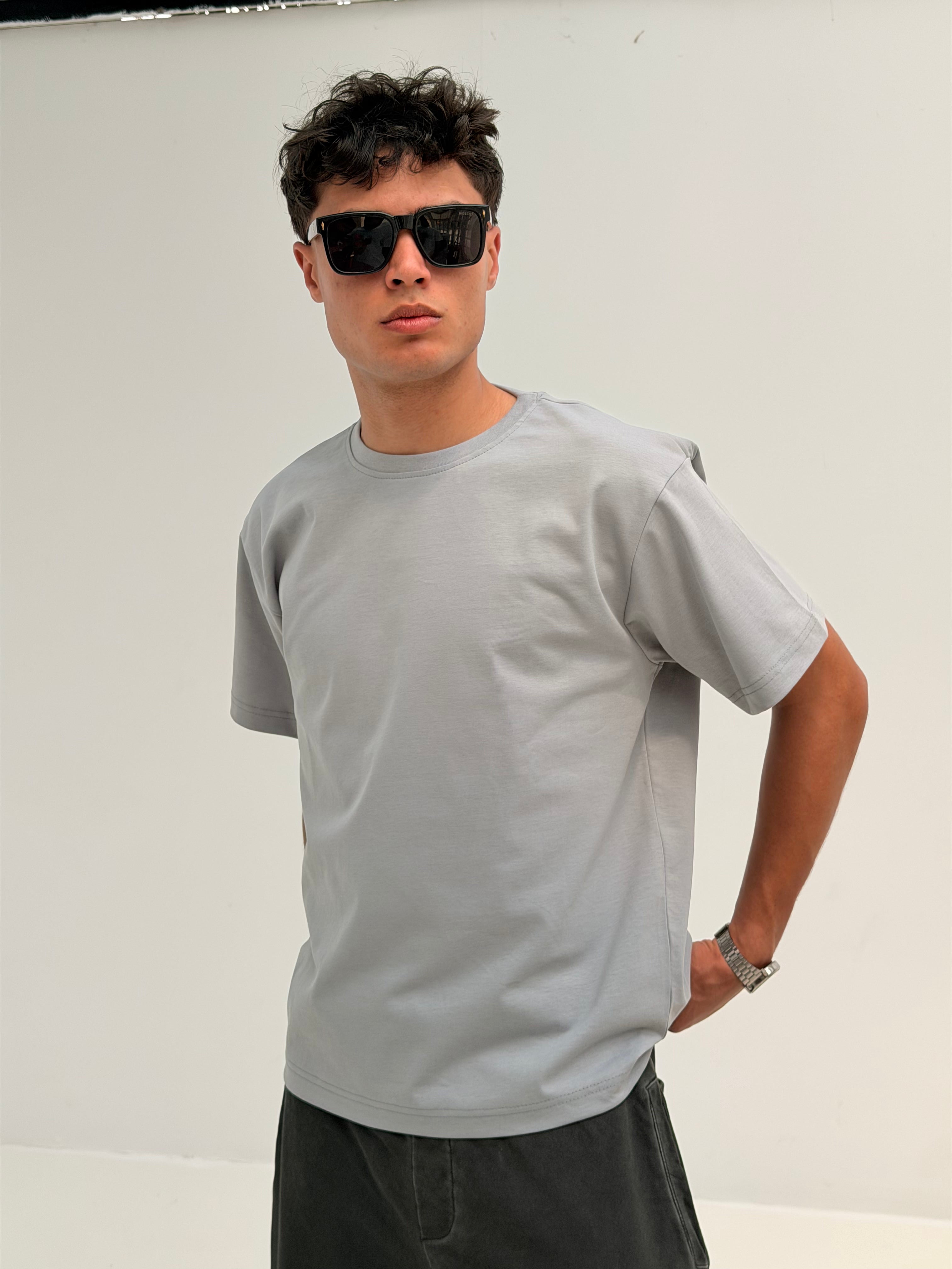 TEE BASIC - LGHIT GREY