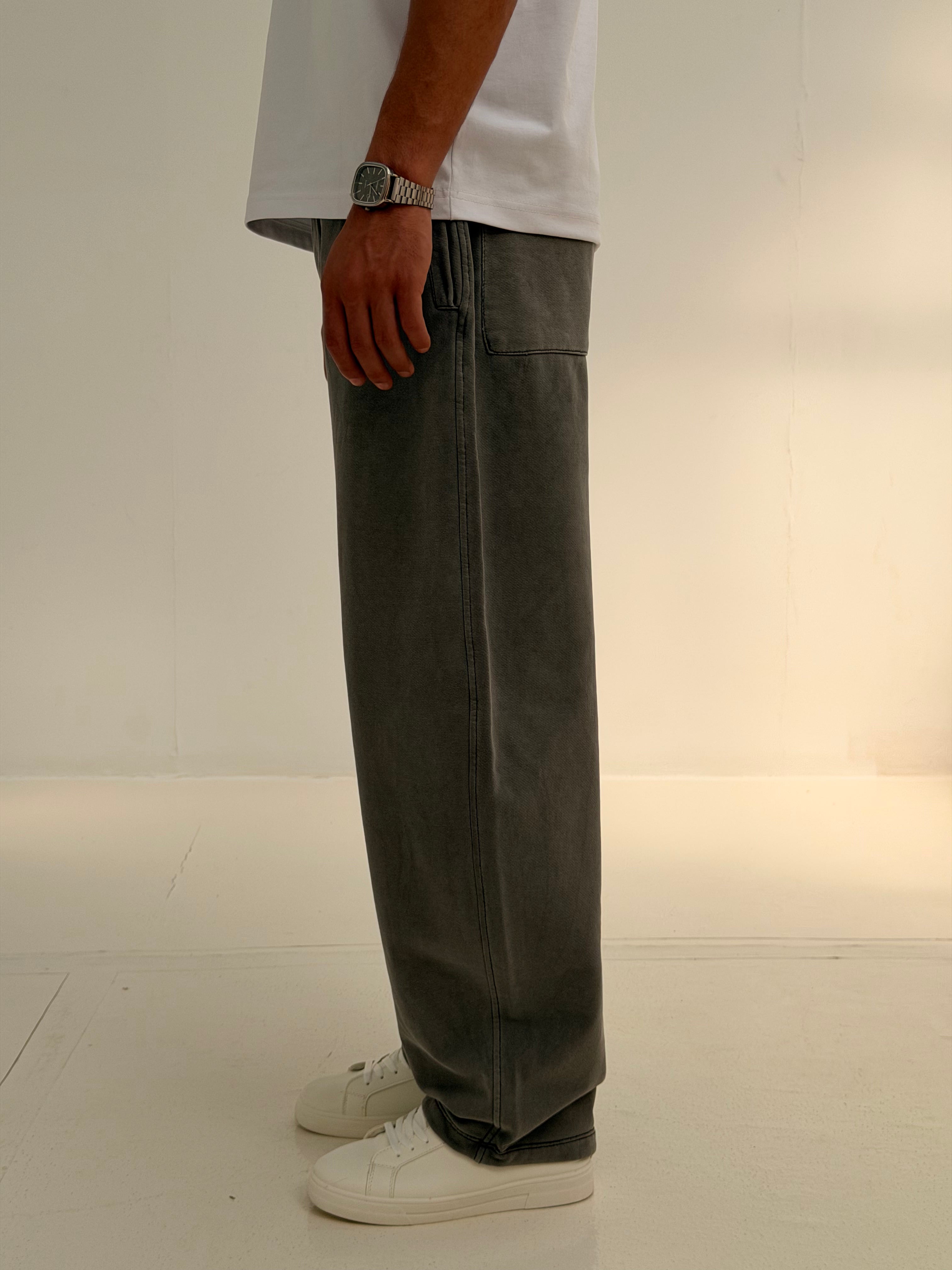 Ballon Fit Sweatpant-Washed - Grey