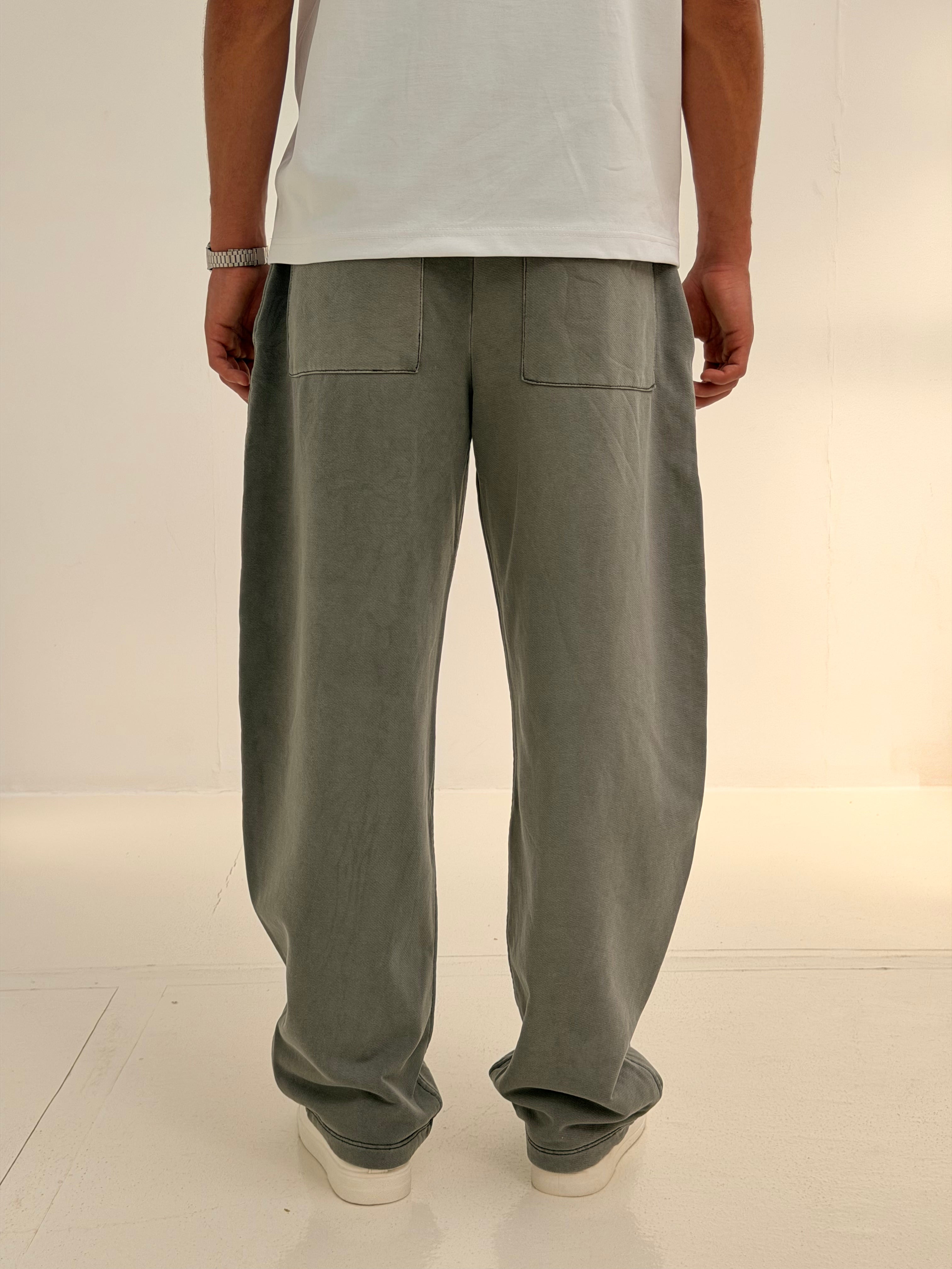 Ballon Fit Sweatpant-Washed - Grey