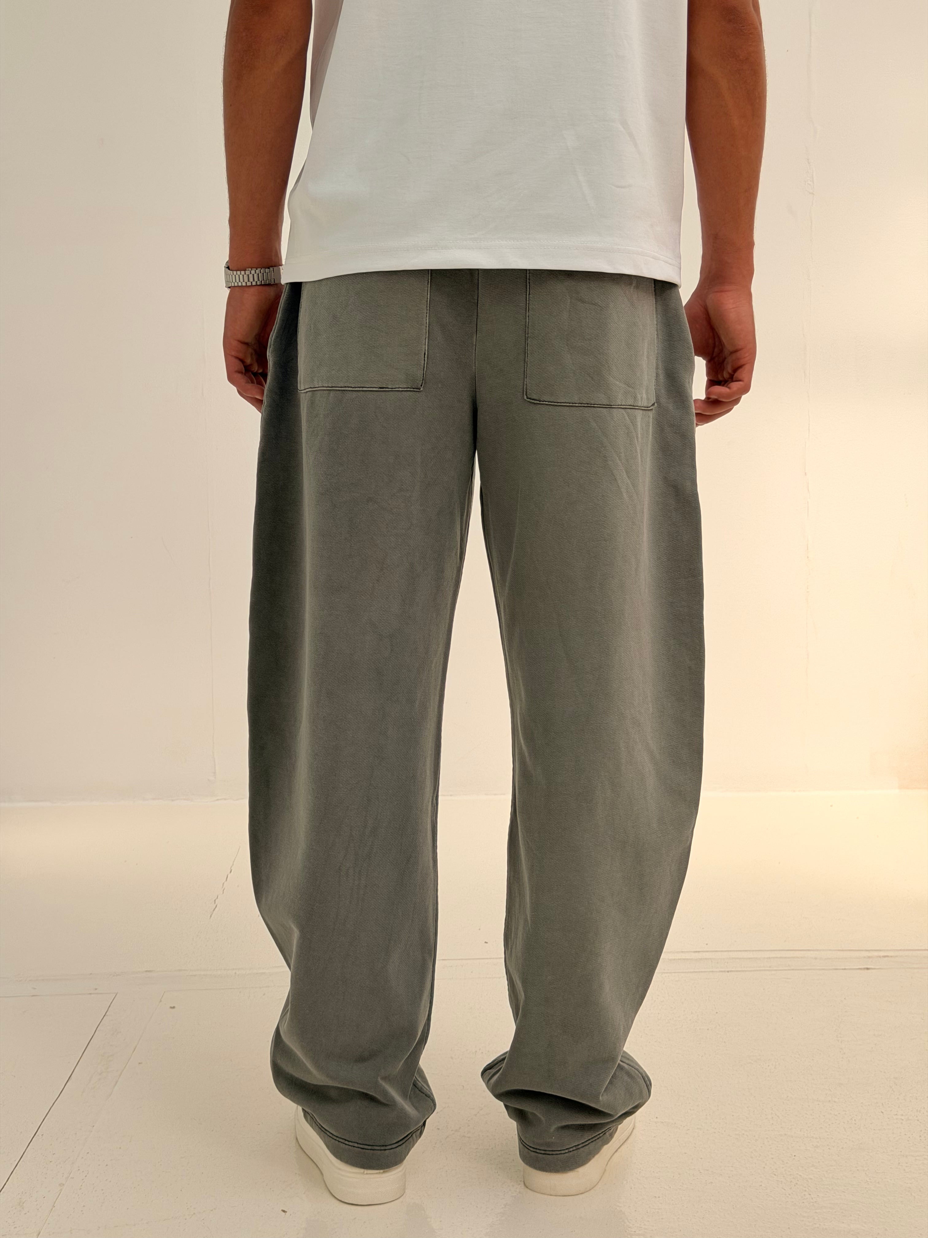 Ballon Fit Sweatpant-Washed - Grey