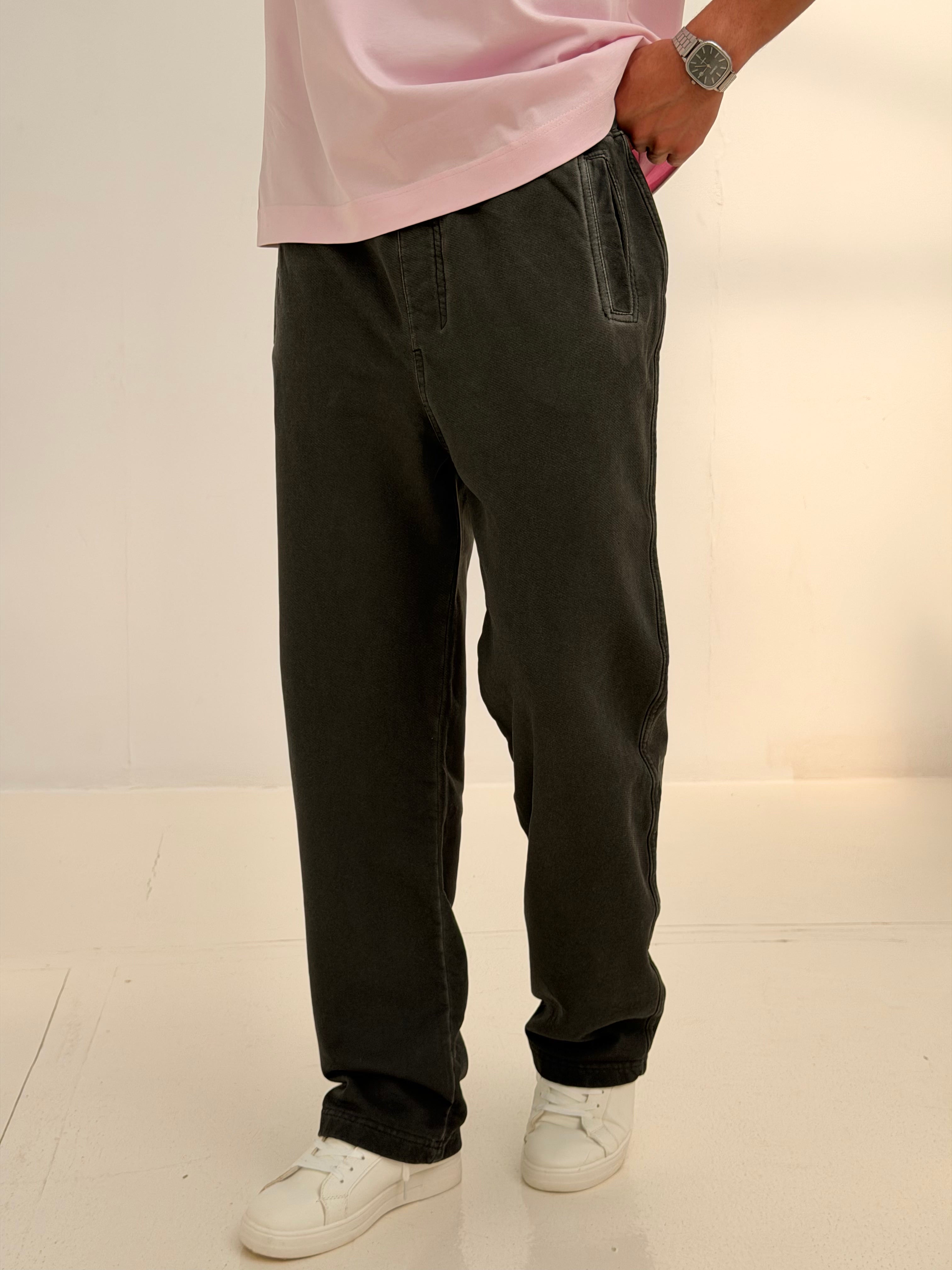 BAGGY FIT SWEATPANT WASHED DARK GREY
