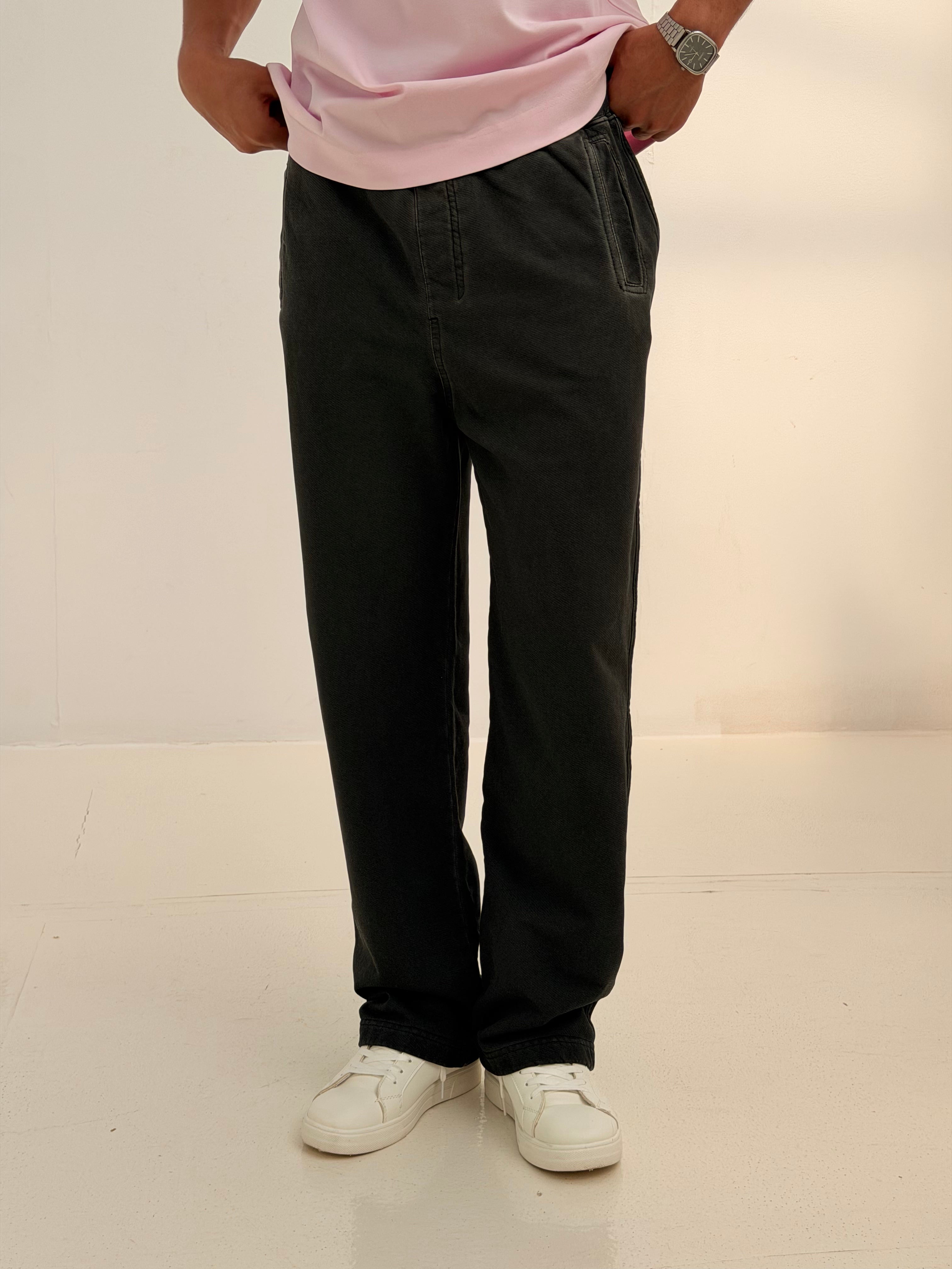 BAGGY FIT SWEATPANT WASHED DARK GREY