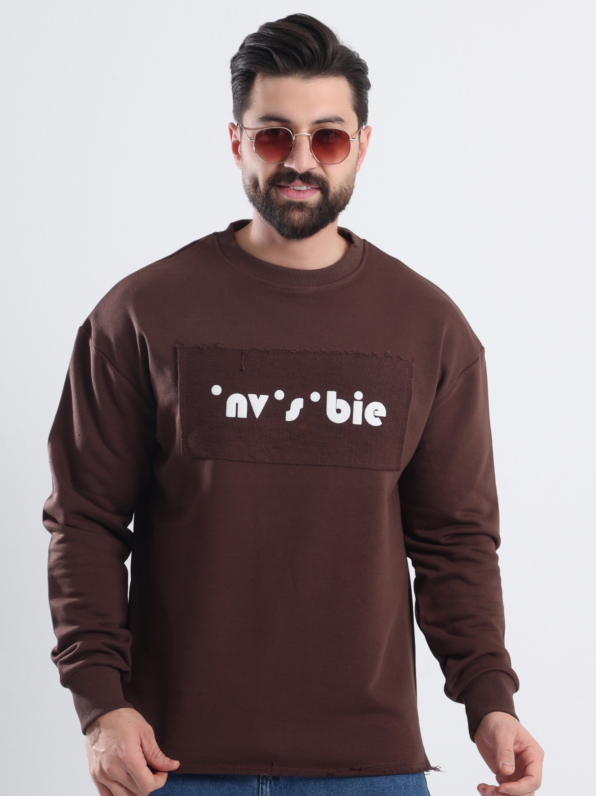 Long sleeve printed T-Shirt - Brown