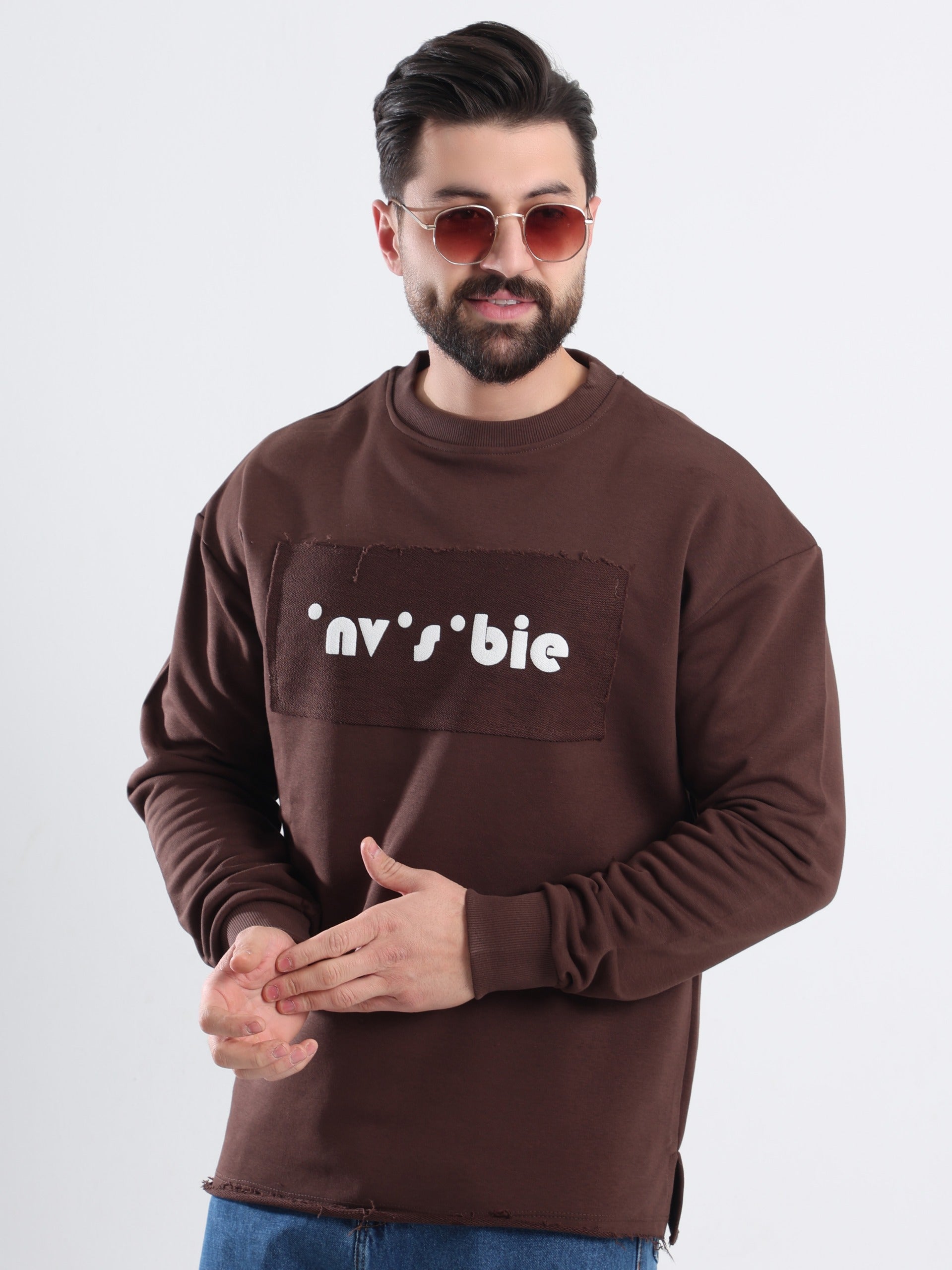 Long sleeve printed T-Shirt - Brown